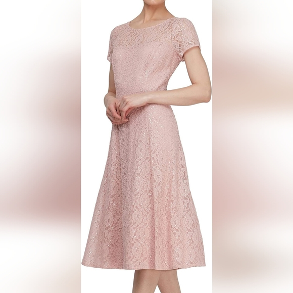 SLNY Lace A-line dress 8P - Picture 1 of 9